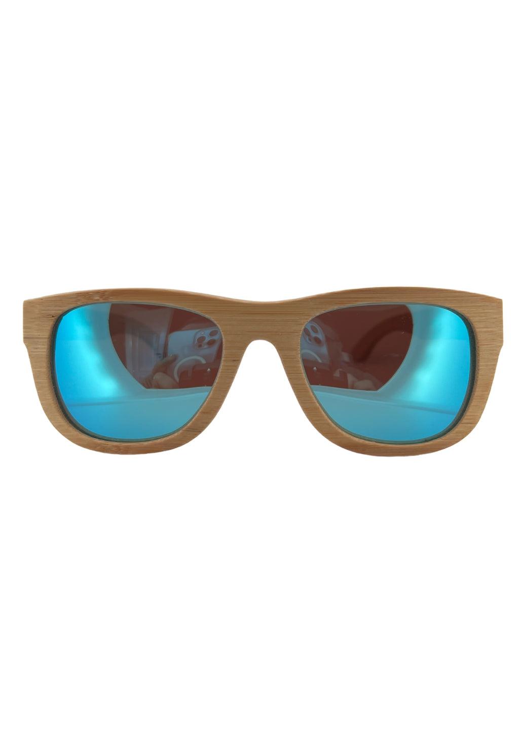 Limited Eyewood Dream - Brown - Wayfarer - Blue Mirror-1