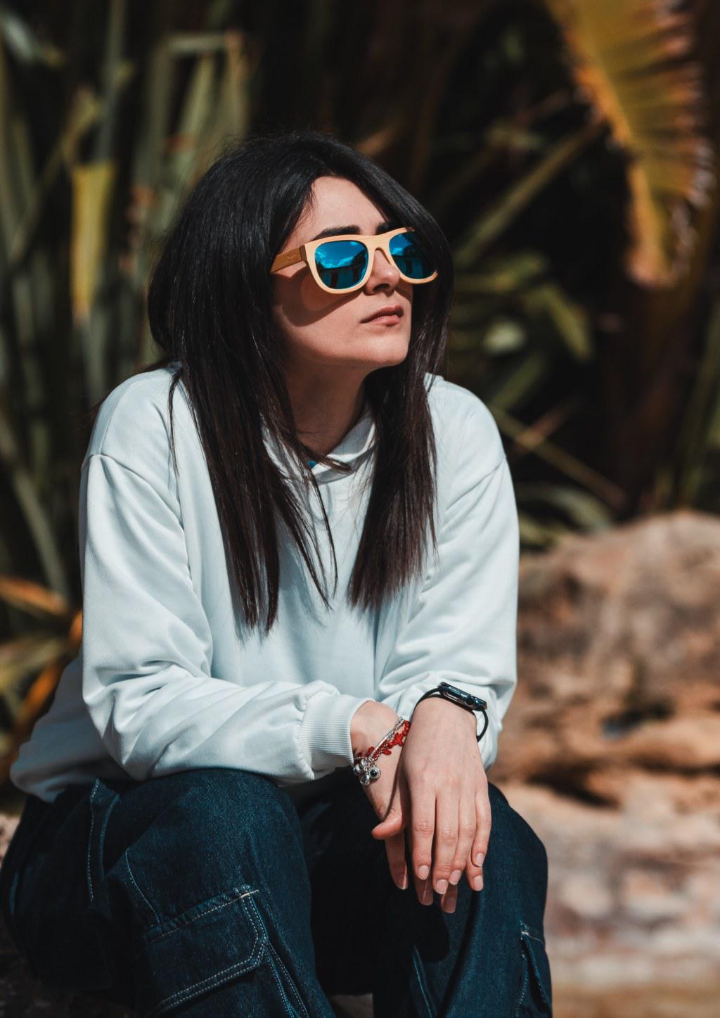 Limited Eyewood Dream - Brown - Wayfarer - Blue Mirror-2