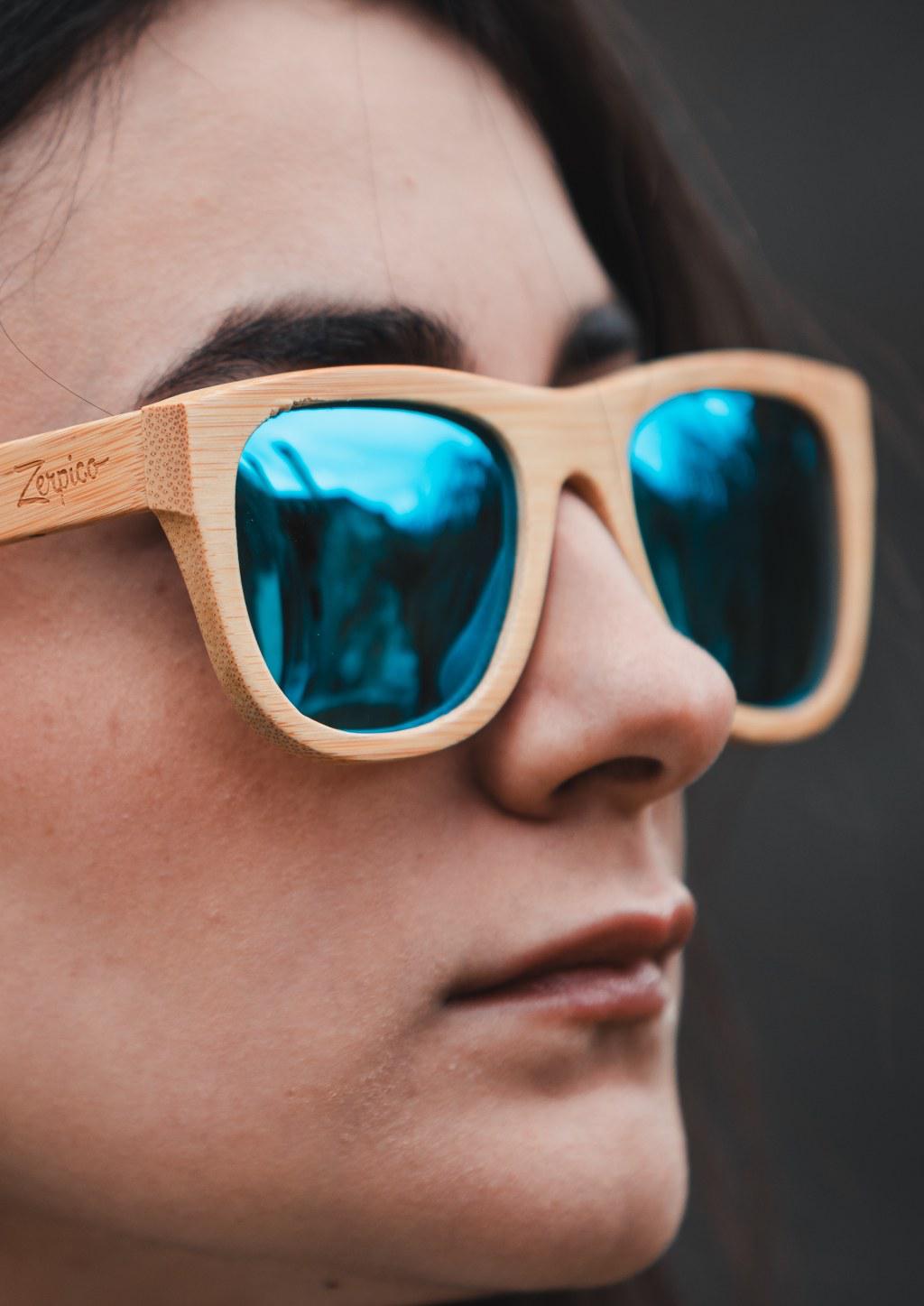 Limited Eyewood Dream - Brown - Wayfarer - Blue Mirror-4