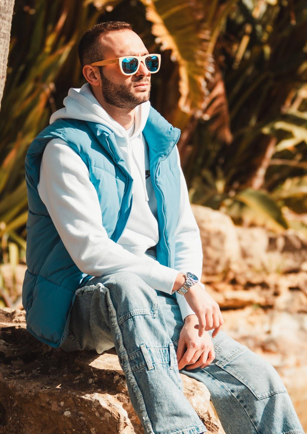 Limited Eyewood Dream - Brown - Wayfarer - Blue Mirror-3